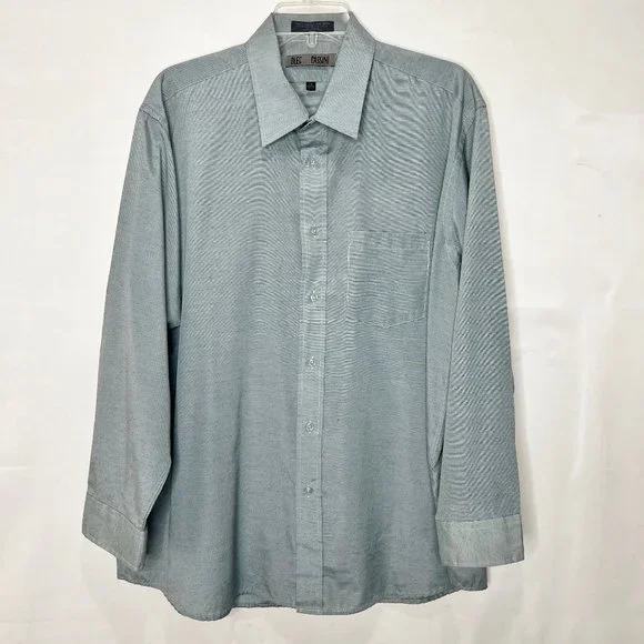 oleg cassini dress shirt Nos Nib Vintage 80's Oleg Cassini Burma Men Blue ATOMIC MICRO Polka DOT Military Trim Pockets Dress Shirt S Retro